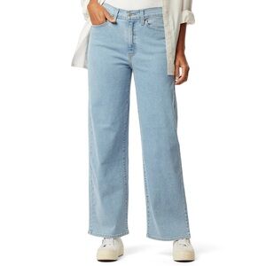 SIGNATURE by Levi’s Heritage Wide Leg Baggy Light Washed Denim Jeans Waist 34”